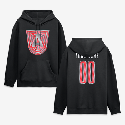 Atlanta Dream  Forged Mascot Personalized Name & Number Hoodie - Black
