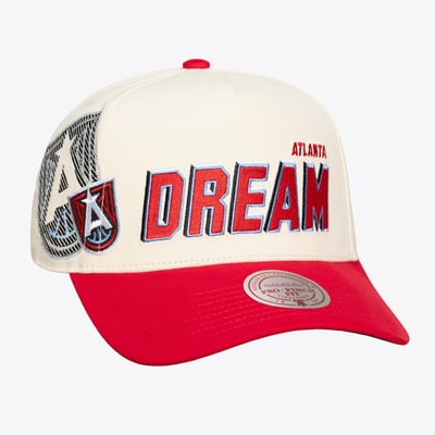 Atlanta Dream Mitchell & Ness Unisex Big Time Pro Crown Adjustable Hat - Cream