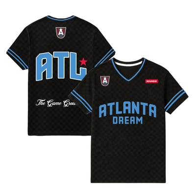  Atlanta Dream round21 Unisex Soccer Fashion Jersey - Black