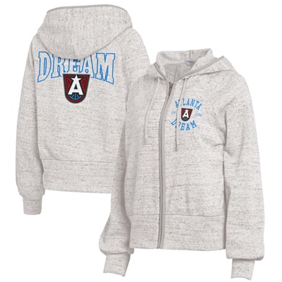 Atlanta Dream WEAR by Erin Andrews Women's Speckled Full-Zip Hoodie - Gray