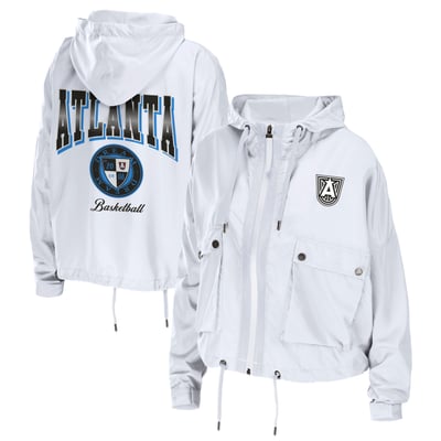 Atlanta Dream WEAR by Erin Andrews Women's Lightweight Full-Zip Windbreaker - White