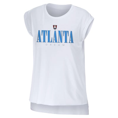 Atlanta Dream WEAR by Erin Andrews Women's Muscle Tank Top - White