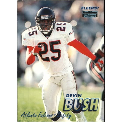 1997 Fleer Tiffany Blue #66 Devin Bush