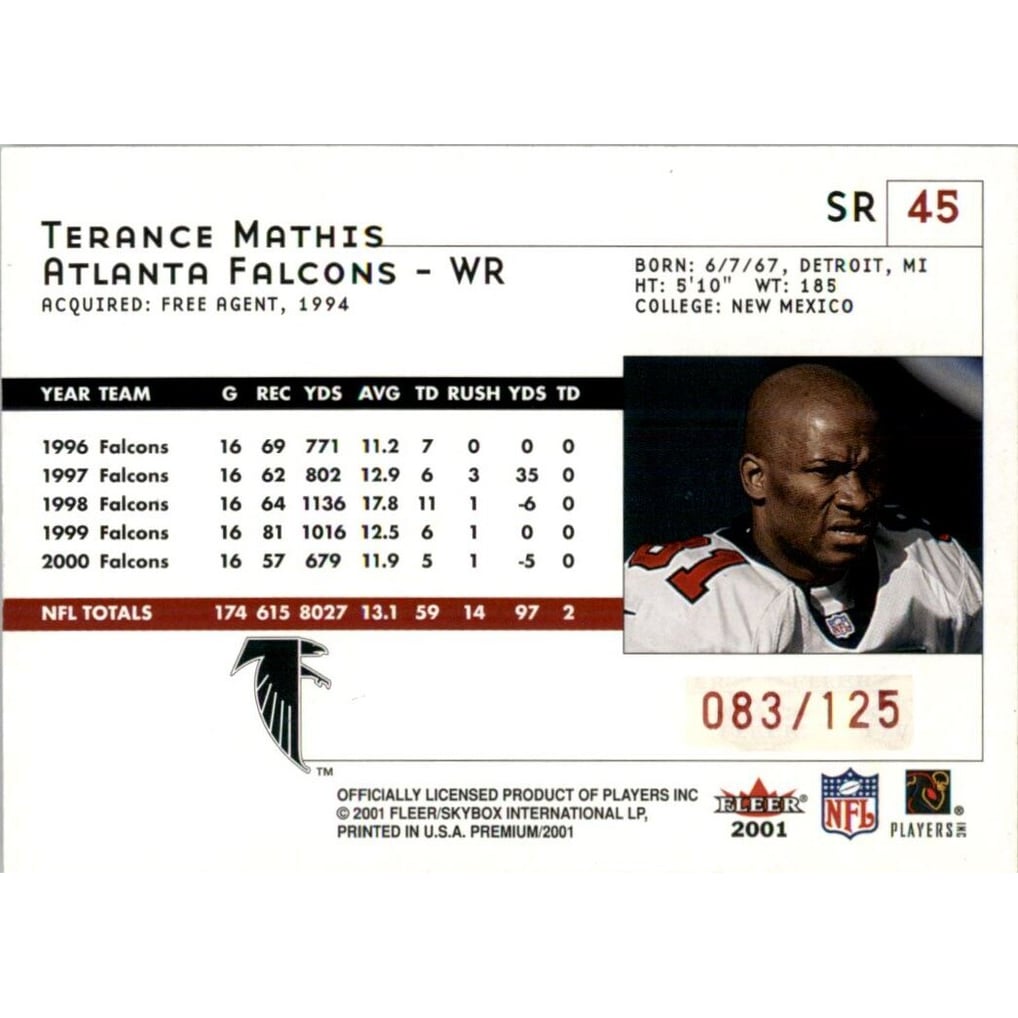 2001 Fleer Premium Star Ruby #45 Terance Mathis