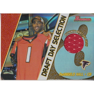 2004 Bowman Draft Day Selections Relics #DJDH DeAngelo Hall Jsy B