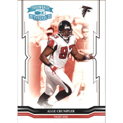 2005 Throwback Threads Platinum Holofoil #9 Alge Crumpler