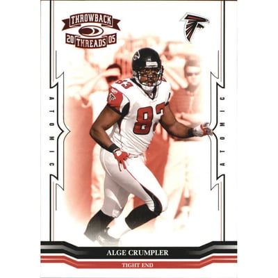 2005 Throwback Threads Red #9 Alge Crumpler