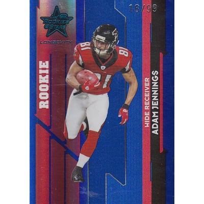 2006 Leaf Rookies and Stars Longevity Target Sapphire Parallel #232 Adam Jennings