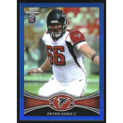 2012 Topps Chrome Blue Refractors #96 Peter Konz