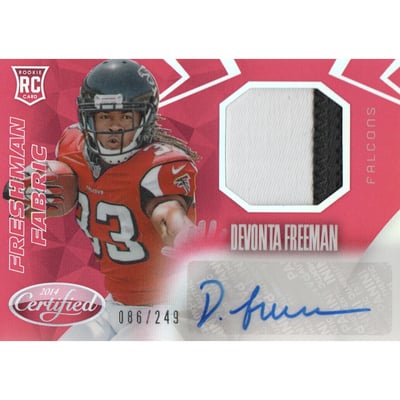 2014 Certified Red #217 Devonta Freeman JSY AU/249