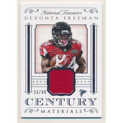 2015 Panini National Treasures Century Materials #CMDF Devonta Freeman/99