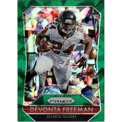 2015 Panini Prizm Prizms Green Cracked Ice #69 Devonta Freeman