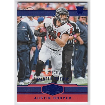 2016 Panini Plates and Patches Blue #160 Austin Hooper