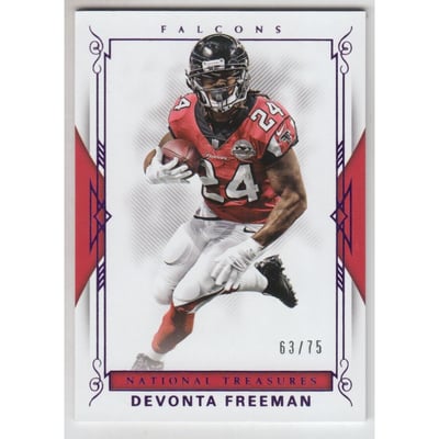 2017 Panini National Treasures Purple #35 Devonta Freeman