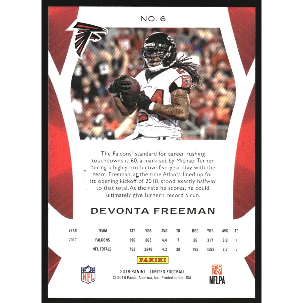 2018 Limited Ruby Spotlight #6 Devonta Freeman