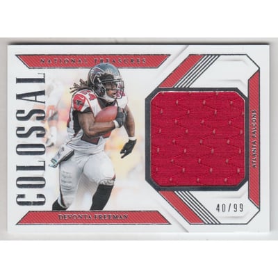 2018 Panini National Treasures Colossal Materials #21 Devonta Freeman/99