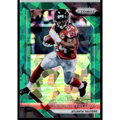 2018 Panini Prizm Prizms Green Crystals #191 Devonta Freeman