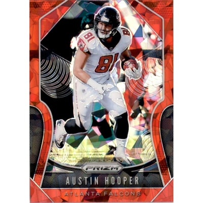 2019 Panini Prizm Prizms Red Ice #169 Austin Hooper