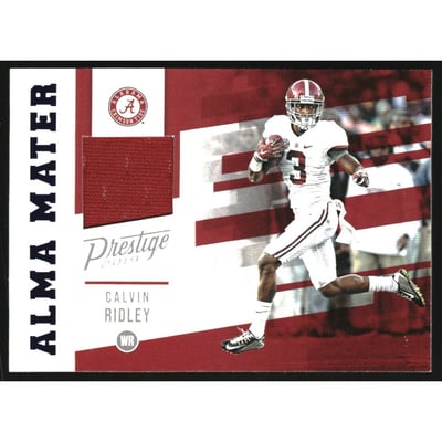 2019 Prestige Alma Mater Jerseys Xtra Points Blue #12 Calvin Ridley