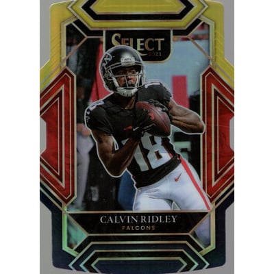 2021 Select Prizm Black and Gold Die Cut #204 Calvin Ridley