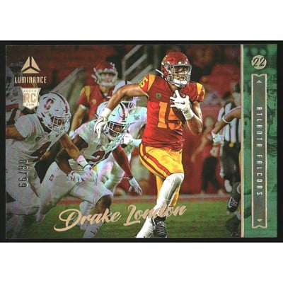 2022 Panini Luminance Green #189 Drake London