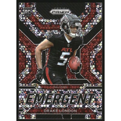 2022 Panini Prizm Emergent Prizms No Huddle #5 Drake London