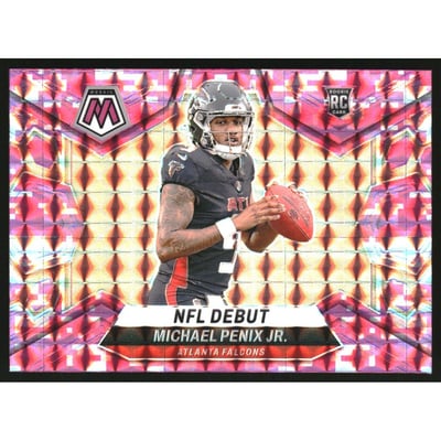 2024 Panini Mosaic Mosaic Camo Pink #274 Michael Penix Jr. DEB