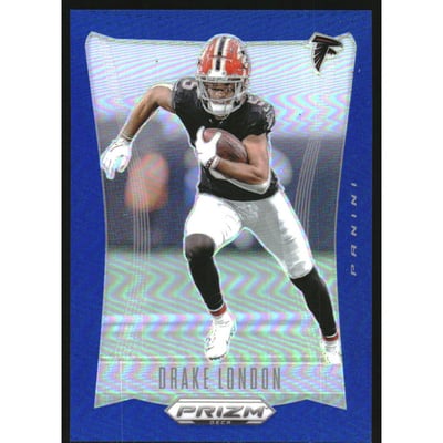 2024 Panini Prizm Deca Prizms Blue #11 Drake London