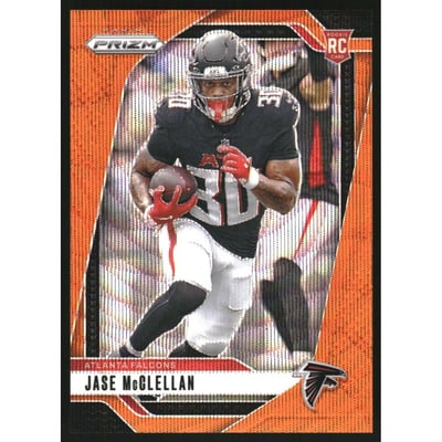 2024 Panini Prizm Prizms Orange Wave #342 Jase McClellan