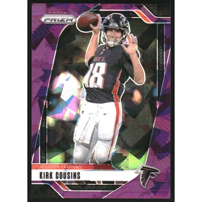 2024 Panini Prizm Prizms Purple Ice #10 Kirk Cousins