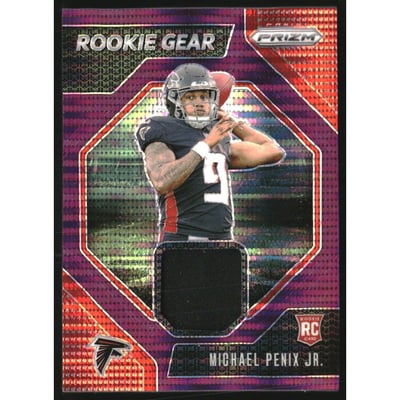 2024 Panini Prizm Rookie Gear Purple Pulsar #9 Michael Penix Jr.