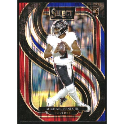 2024 Select Prizm Red and Blue Shock #110 Michael Penix Jr.