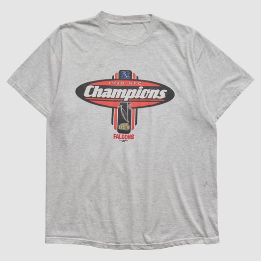 Atlanta Falcons 1998 T-shirt - Heather Gray - L by Fanatics Real Vintage