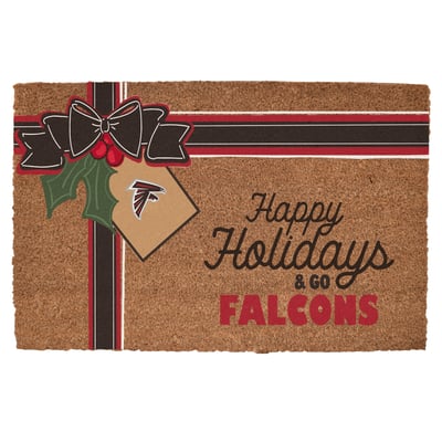 Atlanta Falcons 20" x 30" Holiday Gift Wrap Coir Door Mat
