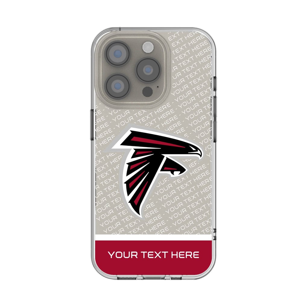 Atlanta Falcons Personalized Endzone Plus Design iPhone Clear Case
