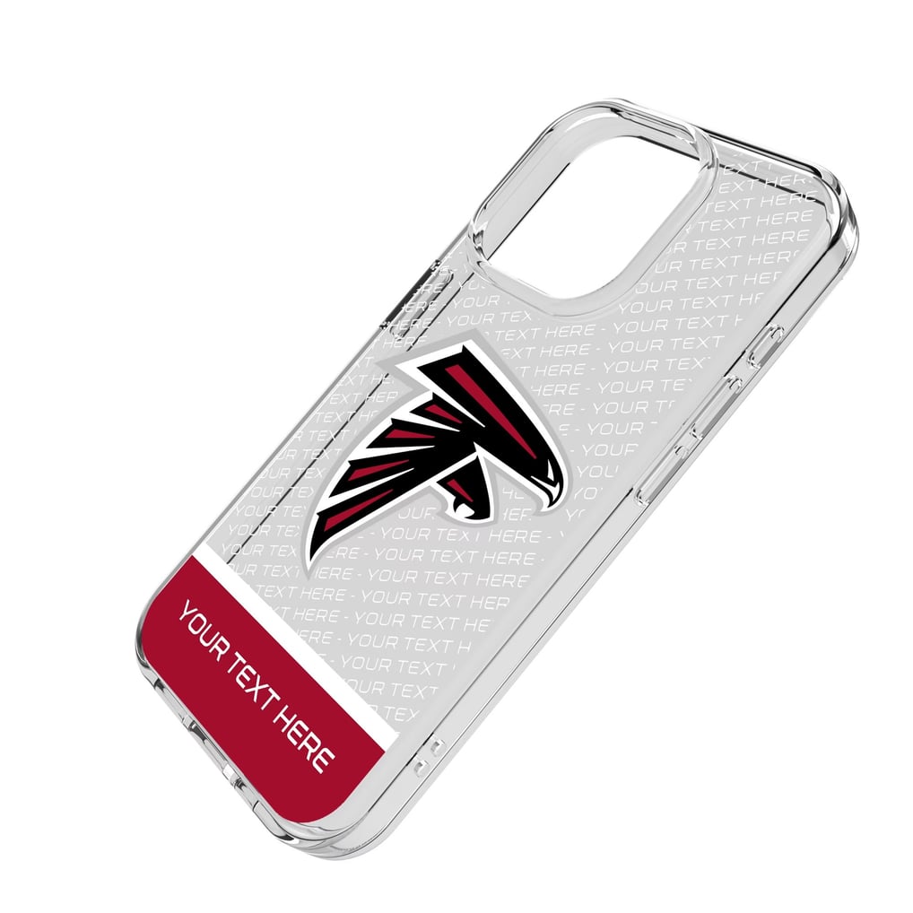 Atlanta Falcons Personalized Endzone Plus Design iPhone Clear Case