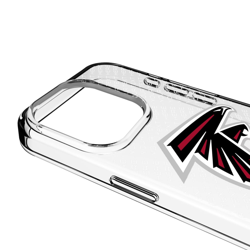Atlanta Falcons Personalized Endzone Plus Design iPhone Clear Case