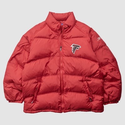 Atlanta Falcons Reebok 2000s Full Zip Jacket - Red - 2XL by Fanatics Real Vintage
