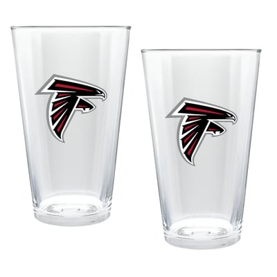 Atlanta Falcons Two-Piece 16oz. Double Play Pint Glass Set