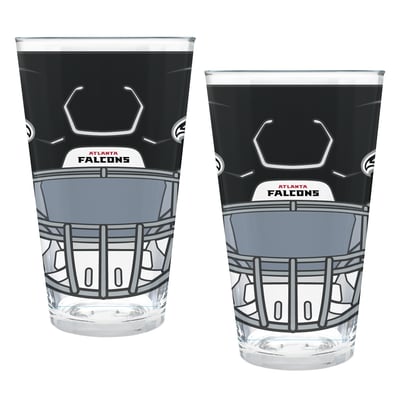 Atlanta Falcons Two-Piece 16oz. Helmet Pint Glass Set