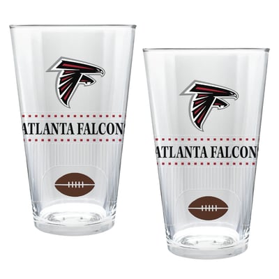 Atlanta Falcons Two-Piece 16oz. Stadium Pint Glass Set