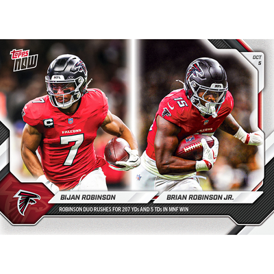 Bijan Robinson / Brian Robinson Jr. - 2026-27 NFL Topps NOW® - Card 47