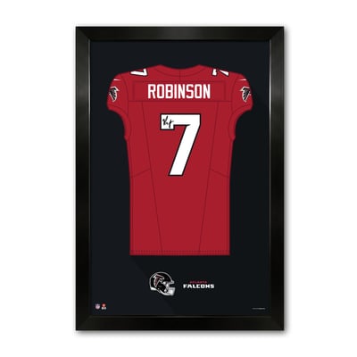 Bijan Robinson Atlanta Falcons 14" x 20" Framed Jersey Art Print