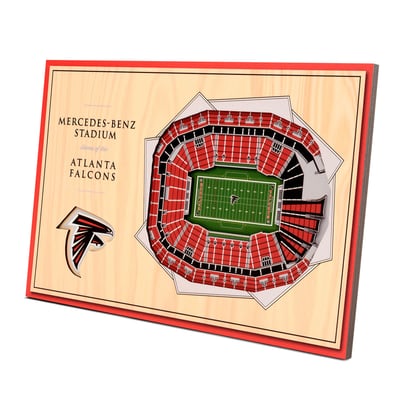 Atlanta Falcons Fanpoint 14'' x 10.5'' 3D StadiumView Desktop Display