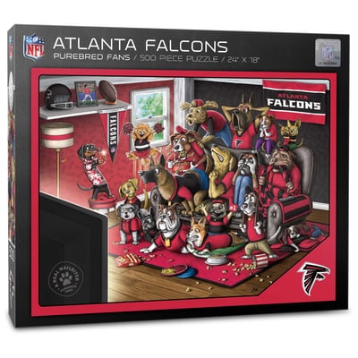 Atlanta Falcons Fanpoint Purebred Fans 18'' x 24'' A Real Nailbiter 500-Piece Puzzle
