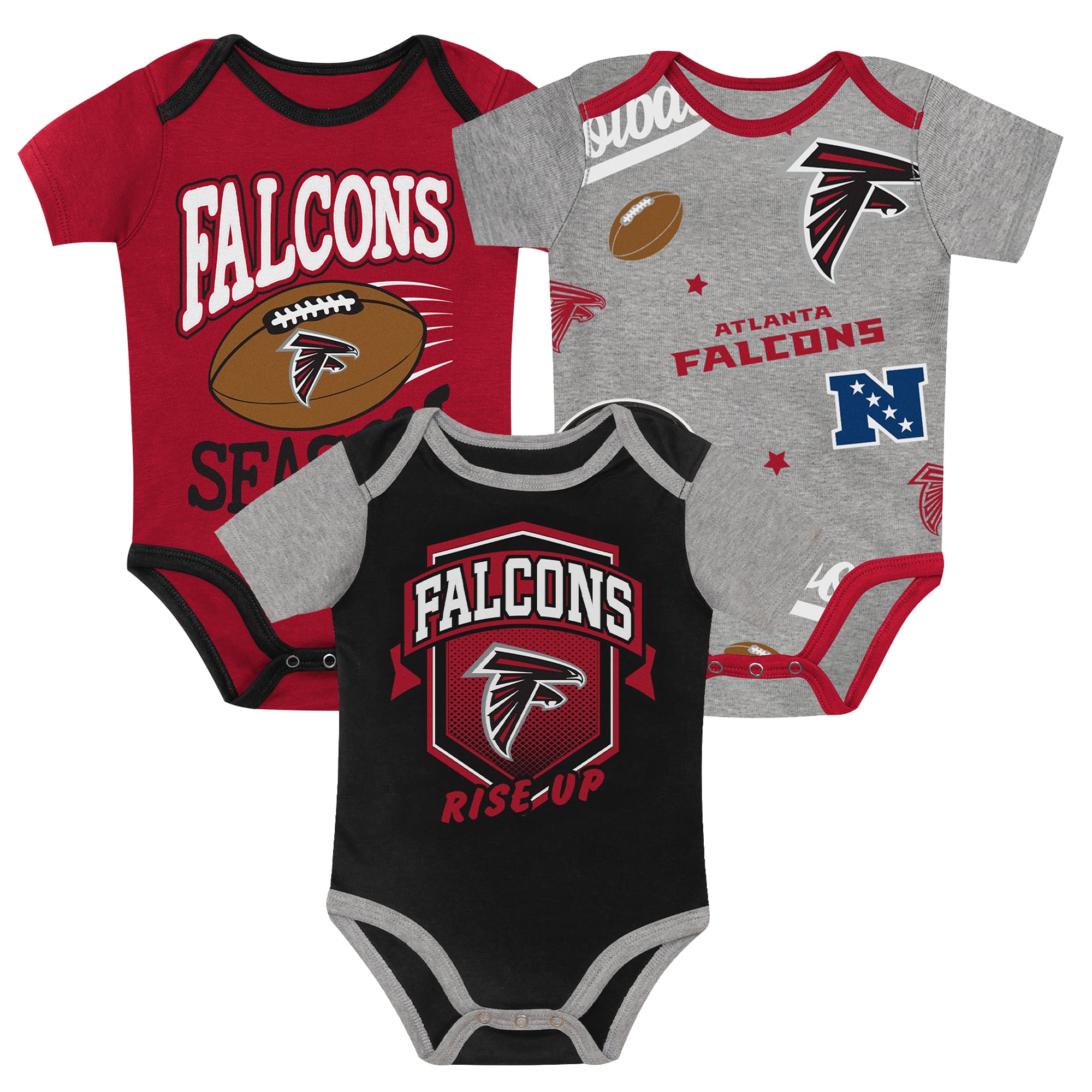 Infant Atlanta Falcons Outerstuff First Round Pick 3-Piece Bodysuit Set