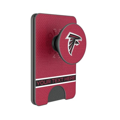 Atlanta Falcons Keyscaper Personalized Endzone Solid PopSockets Magnetic Wallet