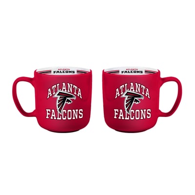 Atlanta Falcons Logo Brands Two-Piece 15oz. Stripe Mug Set