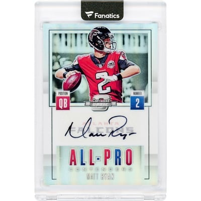 Matt Ryan Atlanta Falcons Autographed 2017 Panini Contenders Optic All Pro Contenders #AP-1 #4/15 Card