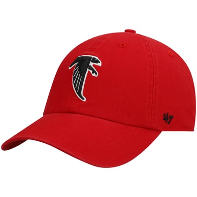 '47 Atlanta Falcons Clean Up Black Adjustable Strap Dad Cap - NFL Official